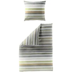 Bierbaum Bettwäsche 155 x 220 cm Renforce Oliv