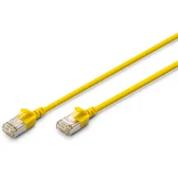 Digitus CAT 6A F-FTP Slim Patchkabel, 3m, Gelb