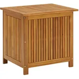 homiuse Garten-Aufbewahrungsbox Massivholz Akazie Auflagenbox Gartenbox Aufbewahrungstruhe Gartentruhe Kissenbox Garten Wasserdicht Gartenbox Klein Auflagenbox Holz Wasserdicht 60x50x58 cm