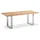 Niehoff Noah Gartentisch 260 x 95 x 76 cm Teak geölt/braun/silberfarben