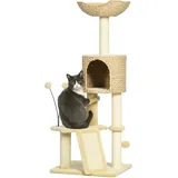 PawHut Kratzbaum 116 cm Beige/Braun
