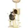 PawHut Kratzbaum 116 cm Beige/Braun