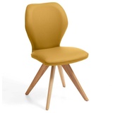 Niehoff Sitzmöbel Colorado Trend-Line Design-Stuhl Gestell Wildeiche - Leder Napoli senf