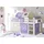 Livetastic Hochbett Malte 90 x 200 cm Kiefer massiv weiß flieder