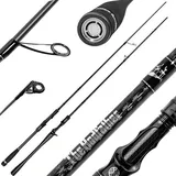 LMAB The Rodfather Spinning & Casting Angelrute für Zander, Barsch & Hecht, Spinnrute, Baitcaster Rute zum Raubfischangeln (802MH | 240 cm | 10-35 g, Spinning)