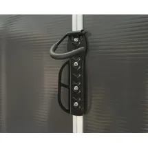 CANOPIA Fahrradhalterung für Gerätehaus Yukon 3er Set 26 x 11 cm Schwarz