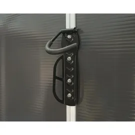 CANOPIA Fahrradhalterung für Gerätehaus Yukon 3er Set 26 x 11 cm Schwarz