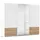 Rauch Schwebetürenschrank ELARA 271 x 210 x 62 cm Weiß