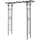 Wiltec Rankgitter Rosenbogen 205 x 50 x 208 cm Schwarz