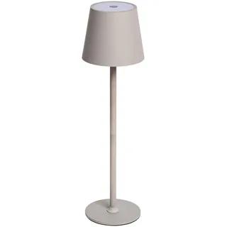 IDENA 50153 - LED Tischlampe Touch, dimmbare Nachttischlampe mit USB-C, für Außen und Innen, höhenverstellbare Tischleuchte in Grau
