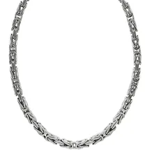 ZEEme Basic Halskette Silber 925 poliert Königskette 5mm breit",