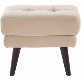 Home Affaire Hocker Hemmink Mikrofaser 58 x 47 x 44 cm Beige