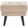 Home Affaire Hocker Hemmink Mikrofaser 58 x 47 x 44 cm Beige