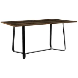 byLIVING Esstisch TALEA, Breite 160 cm, Old Wood (Altholz-Optik)/schwarz