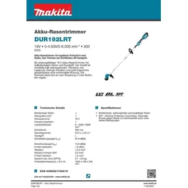 Makita DUR192LRT inkl. 1 x 5 Ah