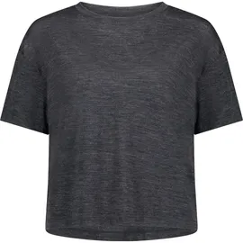Mons Royale Damen Zephyr Merino Tencel Boxy T-Shirt (Größe M, grau)