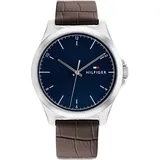 Tommy Hilfiger Herrenuhr TOMMY HILFIGER NORRIS 1710549 Leder Braun Blau