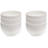 Villeroy & Boch vivo by Villeroy & Boch Basic White Schalen Set 6 Personen, Spülmaschinenfest, Mikrowellensicher, Müslischalen, Schüsseln, Bowl, Suppenschüsseln, Salatschüssel, Essschalen, Premium Porzellan, Weiß