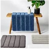 SCHIESSER Badteppich Milano mit weichem Flor und rutschhemmender Rückseite«, | 50x80cm | Dunkelblau