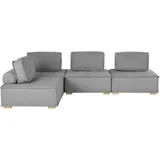Beliani Modul Ecksofa 300 x 200 cm Grau