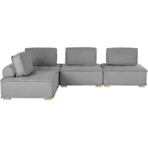 Beliani Modul Ecksofa 300 x 200 cm Grau