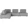 Beliani Modul Ecksofa 300 x 200 cm Grau