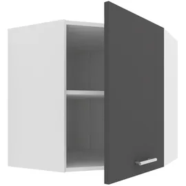 VCM Eckschrank Küchenschrank Esilo 57 x 60 x 57 cm Grau