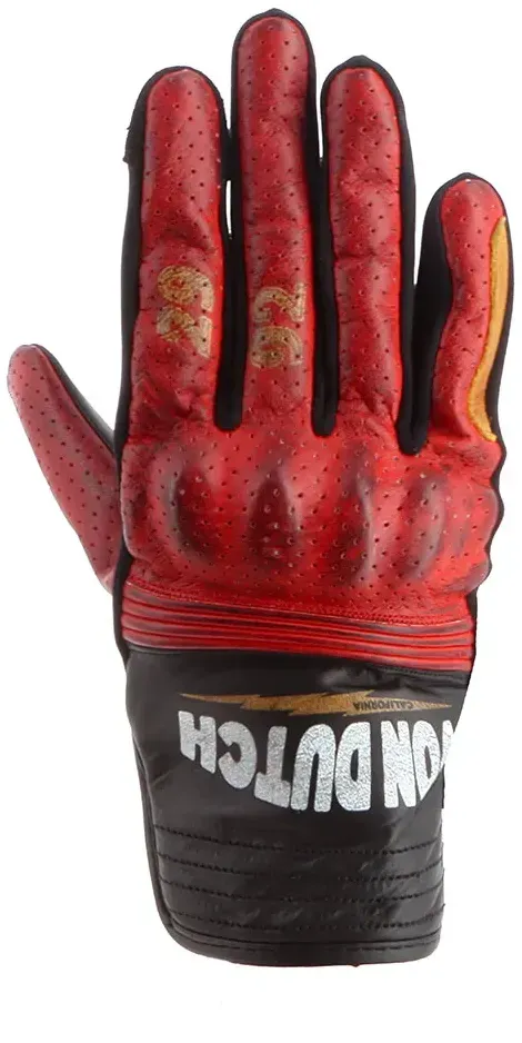 Von Dutch Jackie Air Sommerhandschuhe - Black / Red / Gold - 8