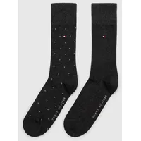 Tommy Hilfiger MEN Dot Socks Dunkelgrau Gr. 39/42 Herren,