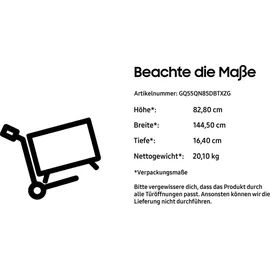 Samsung GQ55QN85D 55" Neo QLED 4K Tizen Smart TV QN85D