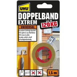 UHU Klebeband Doppelband Extrem 1,5 m x 19 mm 1 St.