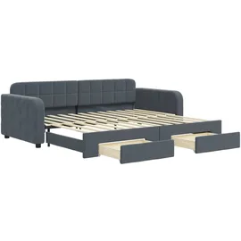vidaXL Tagesbett 90 x 200 cm Dunkelgrau