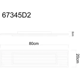 GLOBO LED Deckenleuchte Woody 80 cm