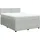 vidaXL Boxspringbett mit Matratze Hellgrau 140x200 cm Samt