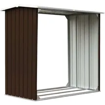 vidaXL Brennholzlager 172 x 91 x 154 cm braun/stahl