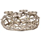 Star Trading Kerzenständer Oroquieta goldfarbig 422057