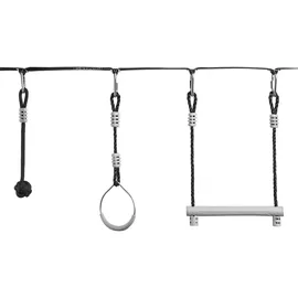 Mamabrum Ninja Hindernislauf Kinder Slackline Set 7 Hindernisse, 15m Max 113kg