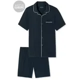 SCHIESSER Pyjama Fine Interlock Blau 60