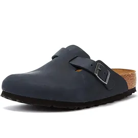 Birkenstock Boston Nubukleder geölt schmal schwarz 37