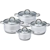 OEM Klausberg Topf-Set 8-tlg. Kochtopf + Glasdeckel