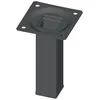 Alfer Element System Möbelfuß schwarz RAL 9005 25x25mm H.250mm Platte