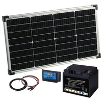 Revolt 60-Watt-Solarpanel mit PWM-Laderegler und Blei-Akku, 480 Wh, 30