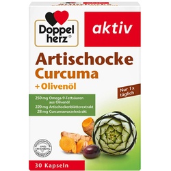 Doppelherz Artischocke+Olivenöl+Curcuma Kapseln 30 St