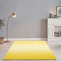THEKO Wollteppich Wool Comfort gelb ¦ Wolle ¦ Maße (cm): B: 60 H: 1,4