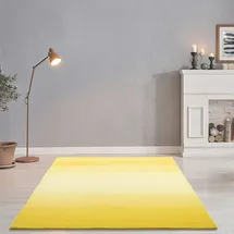 THEKO Wollteppich Wool Comfort gelb ¦ Wolle ¦ Maße (cm): B: 60 H: 1,4