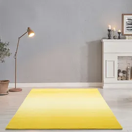 THEKO Wollteppich Wool Comfort gelb ¦ Wolle ¦ Maße (cm): B: 60 H: 1,4