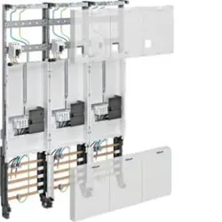 Hager ZL34C4N Komplettfeld, universZ, 1050mm, 3 Zählerplätze, 3-feld, Ausführung Hessen