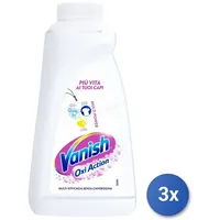 3x Vanish Fleckentferner Stoffe Gel 500 Ml. Weiß Oxy Made IN Italy
