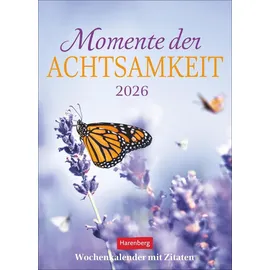 Harenberg Momente der Achtsamkeit Wochenkalender 2026 Mehrfarbig