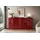 Mäusbacher Kommode 179 x 89 x 42 cm Bordeauxrot / Glas